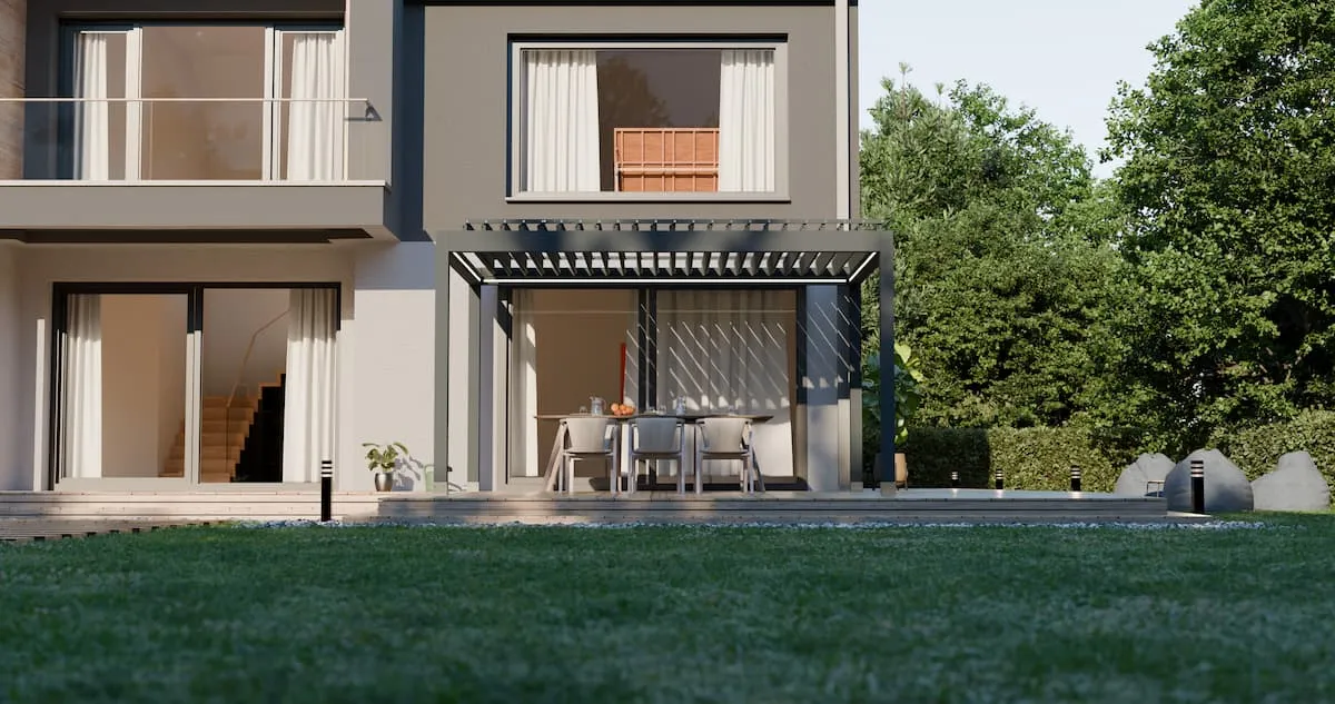 PergoMaxx Motion X pergola u ambijentalnom okruženju