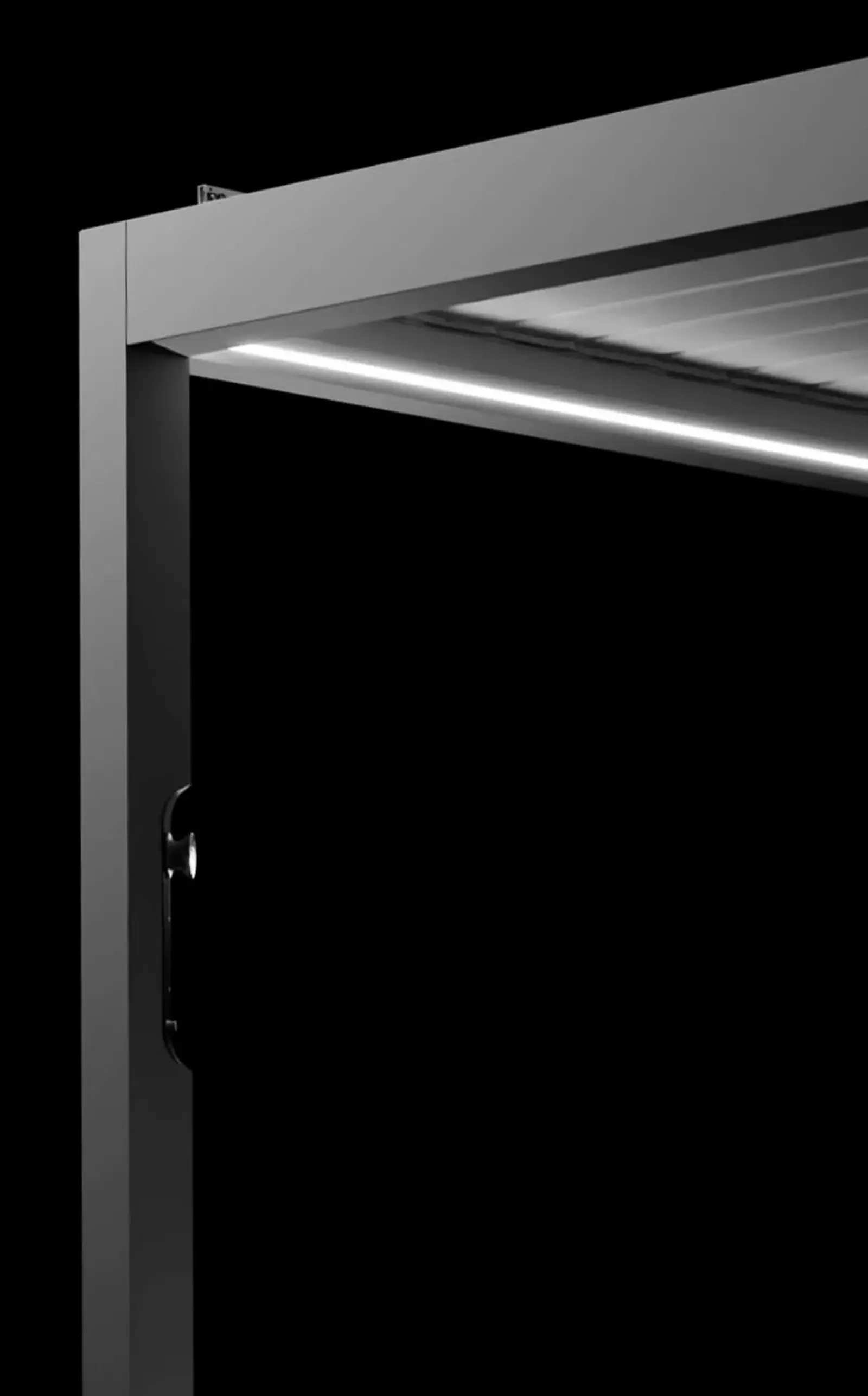 PergoMaxx LED rasvjeta integrirana u aluminijsku konstrukciju